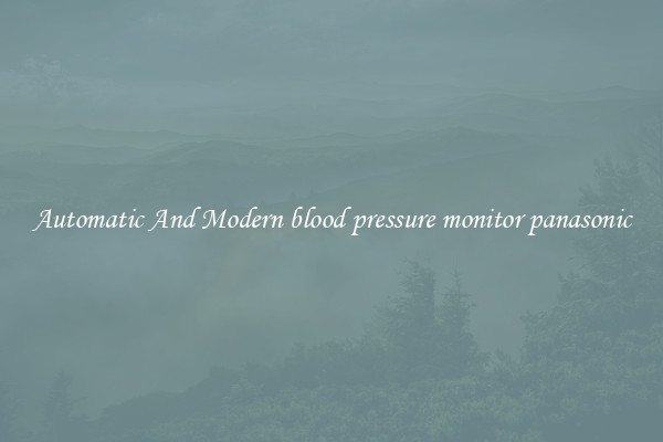 Automatic And Modern blood pressure monitor panasonic