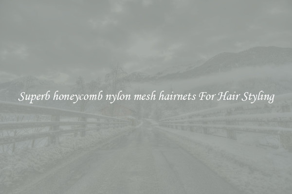 Superb honeycomb nylon mesh hairnets For Hair Styling