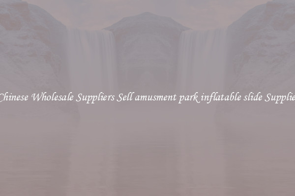 Chinese Wholesale Suppliers Sell amusment park inflatable slide Supplies