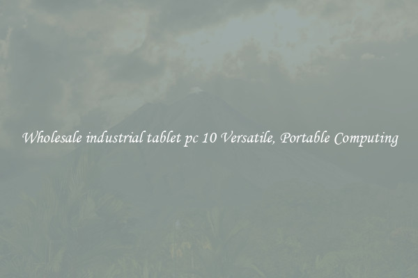 Wholesale industrial tablet pc 10 Versatile, Portable Computing
