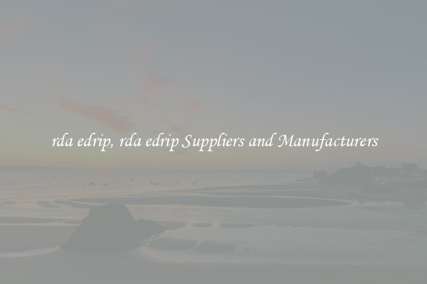 rda edrip, rda edrip Suppliers and Manufacturers