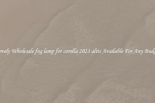 Lovely Wholesale fog lamp for corolla 2023 altis Available For Any Budget