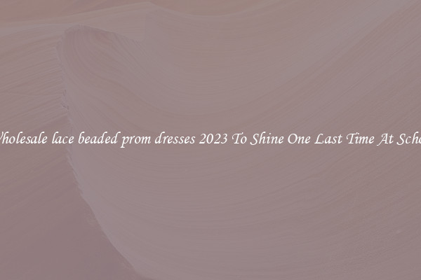 Wholesale lace beaded prom dresses 2023 To Shine One Last Time At School