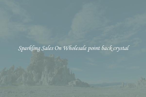 Sparkling Sales On Wholesale point back crystal