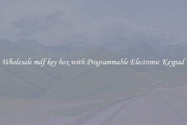 Wholesale mdf key box with Programmable Electronic Keypad 