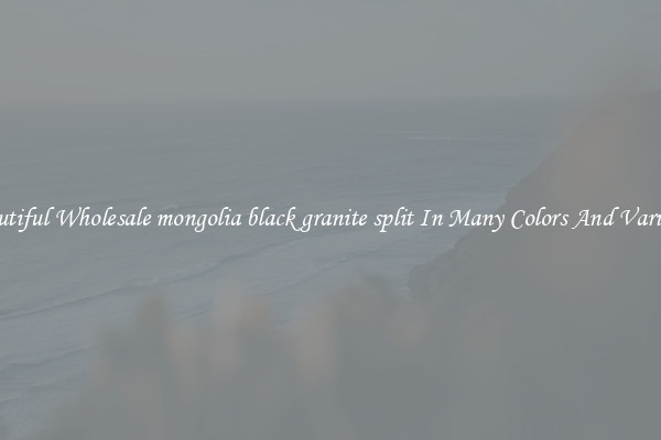 Beautiful Wholesale mongolia black granite split In Many Colors And Varieties