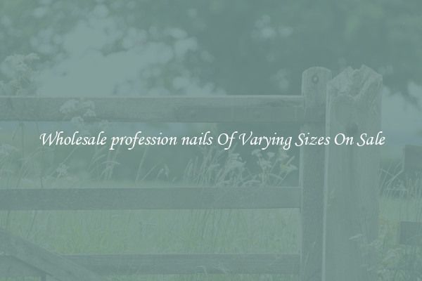 Wholesale profession nails Of Varying Sizes On Sale