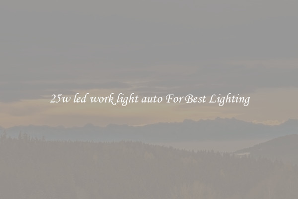 25w led work light auto For Best Lighting