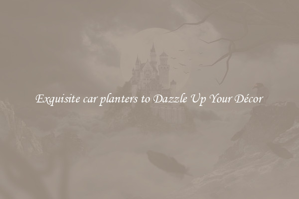 Exquisite car planters to Dazzle Up Your Décor 